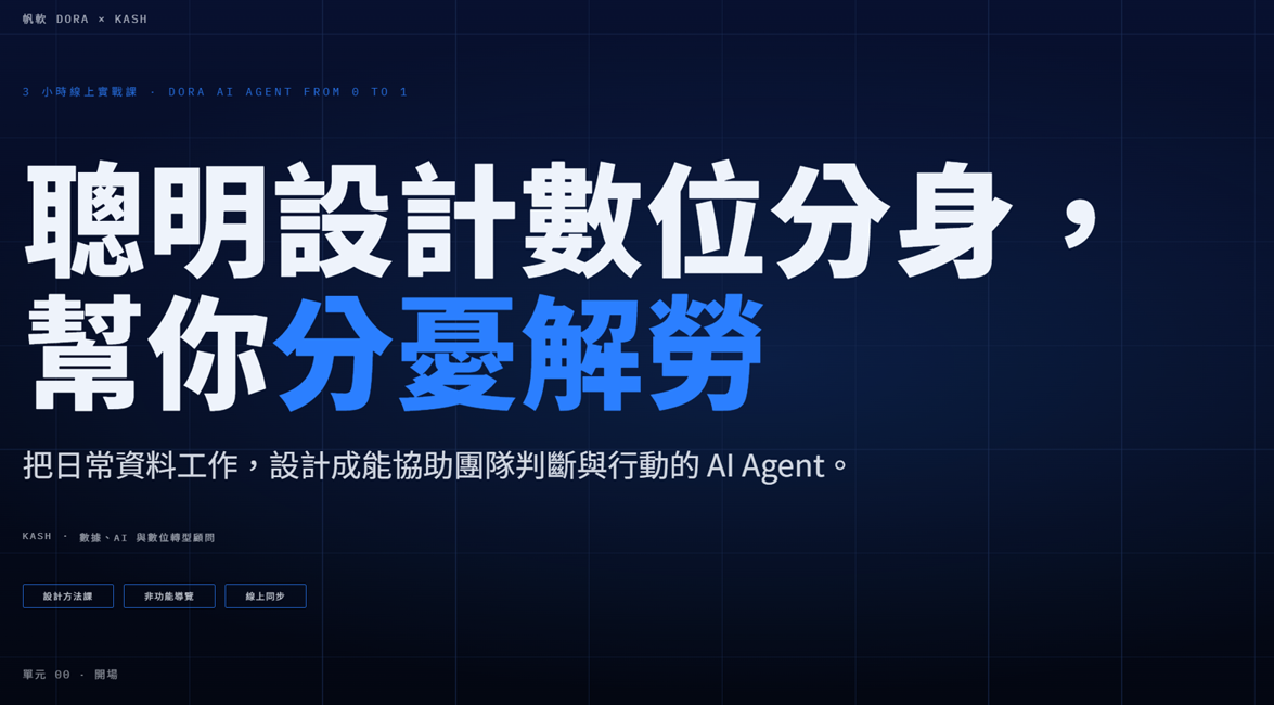FineBI X 台灣數據力大賞合作——帆軟 DORA x KASH 線上實戰課視覺